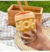 Simple cute glass cup with straw - Image 2